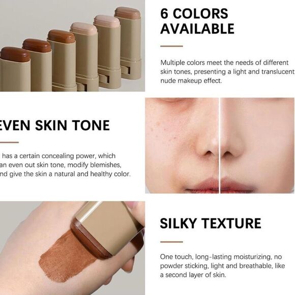 Foundation Stick Beauty Balm Serum Boosted Skin Tinted Moisturizer New - Picture 2 of 12